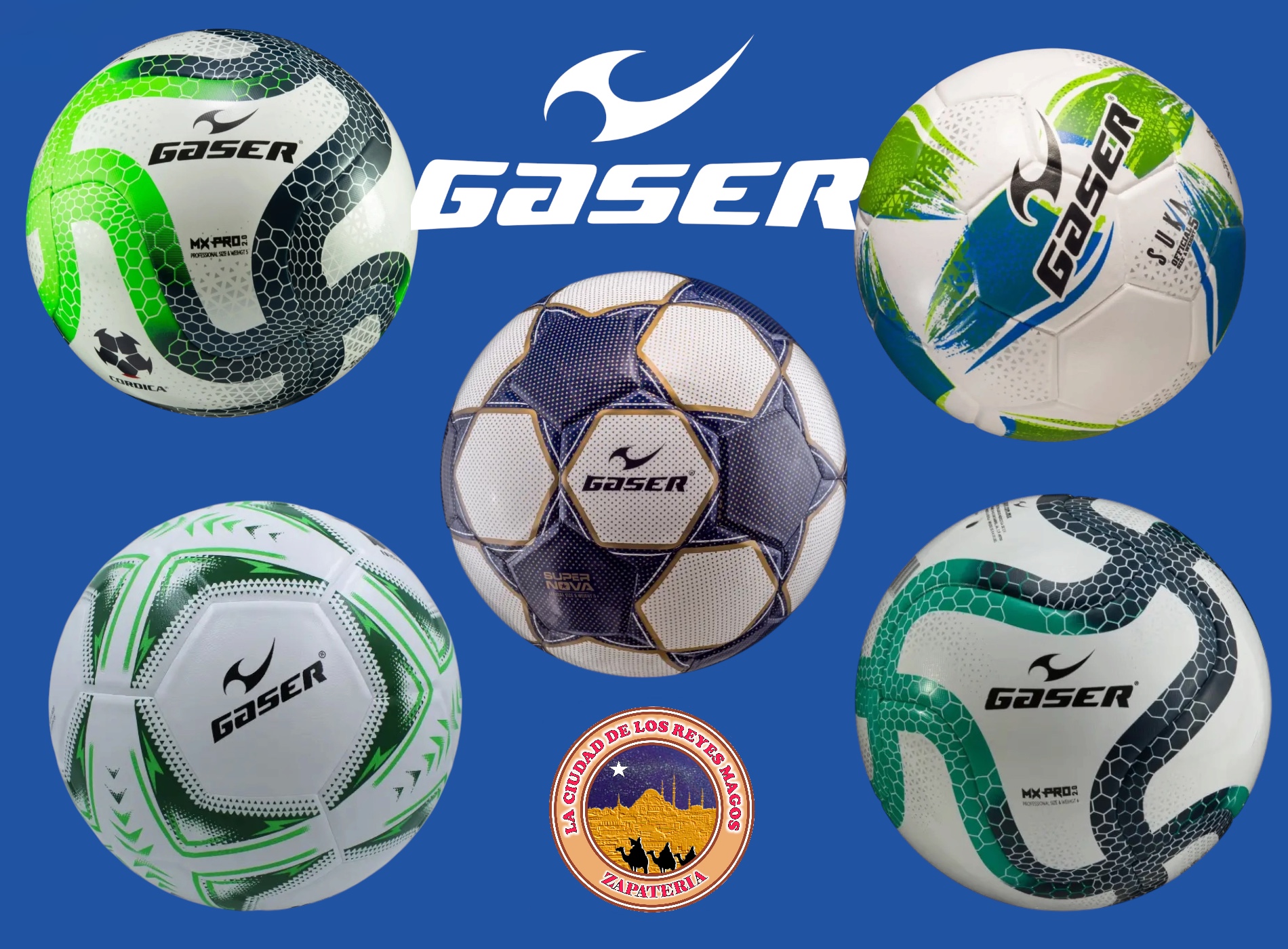 BALON GASER #5 DE FOOT BALL COLORES